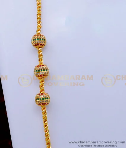 Thali chain with on sale side mugappu designs